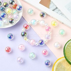 50Pcs Transparent Acrylic Beads&nbsp;OACR-CJ0001-37