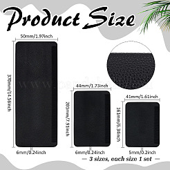 3 Pairs 3 Styles PU Leather Door Knob Cover&nbsp;FIND-MA0001-21B