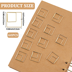 60Pcs Iron Paper Clips&nbsp;AJEW-CP0009-30C