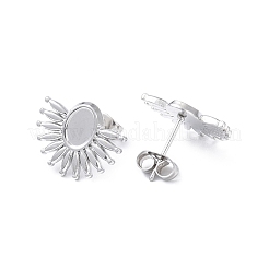 Non-Tarnish 304 Stainless Steel Stud Earring Finding&nbsp;EJEW-I285-01P