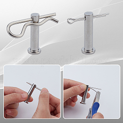 55Pcs 304 Stainless Steel Hitch Pin Clips & 90Pcs Open Latch & 39Pcs Connecting Rod Plug Bolt Pins&nbsp;STAS-AR0002-68