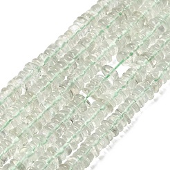 天然のグリーンクォーツビーズ連売り  ディスク  ヒシビーズ  5~5.5x1.5~2.5mm  穴：0.5mm  約218~225個/連  16.14''（41cm）〜16.54''（42cm）&nbsp;G-D099-01D