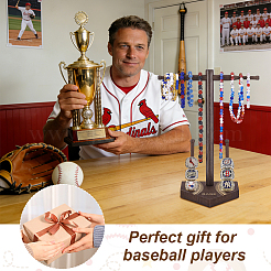 Baseball T Bar Wood Ring Display Stands&nbsp;RDIS-WH0019-22