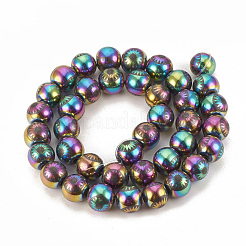 Electroplate Non-magnetic Synthetic Hematite Beads Strands&nbsp;G-T065-10mm-03A
