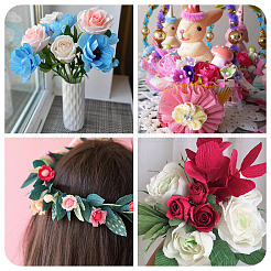 4 Rolls 4 Colors Crepe Paper Rolls&nbsp;DIY-TA0013-21