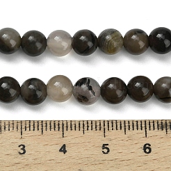 Natural Volcanic Agate Beads Strands&nbsp;X-G-G305-A01-6mm