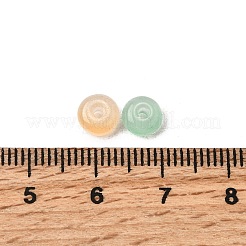 ベーキングペイント模造翡翠ガラスビーズ  ロンデル  ミックスカラー  6~6.5x3.5mm  穴：1.2~1.4mm  約5000個/1000g&nbsp;DGLA-C005-A01-3x6mm-01