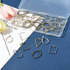38Pcs 19 Styles Alloy Open Back Bezel Pendants&nbsp;FIND-FS0003-61