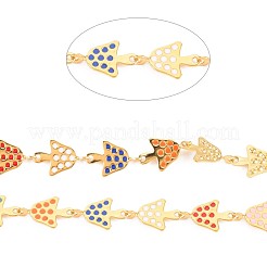 Ion Plating(IP) Autumn Theme 304 Stainless Steel Mushroom Link Chains&nbsp;STAS-N092-122