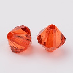 Faceted Bicone Transparent Acrylic Beads&nbsp;LS-DBB3mm-84