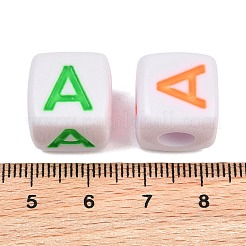 Opaque Acrylic Enamel European Beads&nbsp;AC-ACBA1794-04A