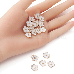 Light Gold Plated Alloy Enamel Pendants&nbsp;ENAM-YW0002-20A