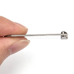 Non-Tarnish 201 Stainless Steel Rounded Rectangle Mirror Polished Finish Stamping Blank Tag Pendants&nbsp;LS-STAS-S030-03