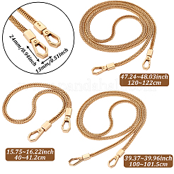 3Pcs 3 Styles Iron Flat Snake Chain Bag Straps&nbsp;FIND-BT0001-26
