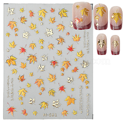 Maple Leaf Pattern PET Nail Art Stickers&nbsp;MRMJ-WH20816-001A