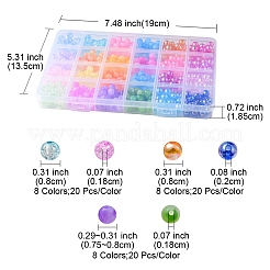 480Pcs 24 Style Acrylic Beads&nbsp;MACR-YW0002-14