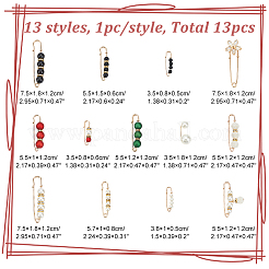 1 Set Resin Beaded Brooch&nbsp;JEWB-AR0001-14