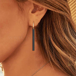 12個3色201ステンレスペンダント  バー  ミックスカラー  35x3x3mm  穴：1.5mm  4個/カラー&nbsp;STAS-DC0015-70