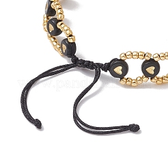 2Pcs 2 Colors Glass Seed Braided Bead Bracelets&nbsp;BJEW-JB10360