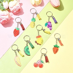 DIY Fruit Acrylic Keychain Making Kits&nbsp;DIY-FS0006-80
