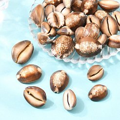 ナチュラルシェル楕円形ビーズ  ペルー  25~35x17~26x12~18mm  穴：1~1.5mm&nbsp;X-BSHE-O007-44
