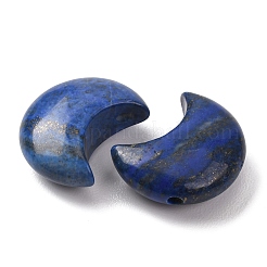 天然石ラピスラズリビーズ  3次元三日月形  トップ掘削  25~25.5x20~21x9~10.5mm  穴：2.5mm&nbsp;G-T147-01A-05