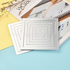 アクリル自己接着家具フィルム  鏡壁ステッカーの装飾用  正方形＆フラットラウンド  銀  18個/セット&nbsp;DIY-WH0224-80