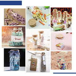 400Pcs 8 Colors Mini Wishing Bottle Paper&nbsp;AJEW-OC0005-10