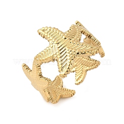 304 Stainless Steel Open Cuff Rings for Women&nbsp;RJEW-U060-01A-G
