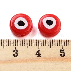 Opaque Printed Acrylic Beads&nbsp;OACR-G038-04A
