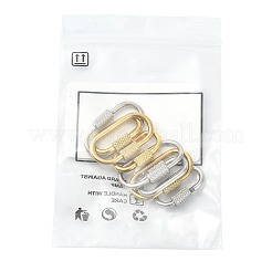 8Pcs 2 Colors 304 Stainless Steel Screw Carabiner Lock Charms&nbsp;STAS-FS0002-41