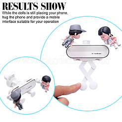 Valentine's Day Cute Couple Plastic Car Phone Holder&nbsp;AJEW-WH0709-503