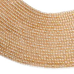 Electroplate Glass Beads Strands&nbsp;GL-CBAA615-01G