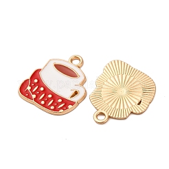 Christmas Alloy Enamel Pendants&nbsp;ENAM-K080-01G-G