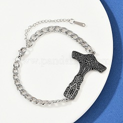304 Stainless Steel Enamel Link Bracelets&nbsp;LS-BJEW-P356-01A-P