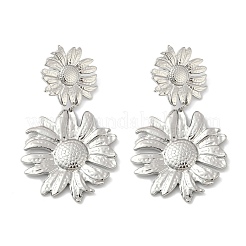 304 Stainless Steel Dangle Stud Earrings&nbsp;LS-EJEW-G423-18P