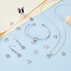 60Pcs 4 Styles Stainless Steel Charms&nbsp;STAS-GA0001-94