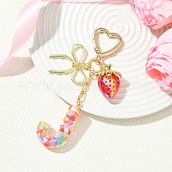 Alloy & Resin Pendant Decorations&nbsp;HJEW-YW00401-02