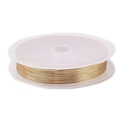 銅線10巻  長持ちメッキ  ライトゴールド  28ゲージ（0.3mm）  15 m /ロール&nbsp;CWIR-C003-01B-KCG