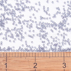 MIYUKIデリカビーズ小  シリンダー  日本製シードビーズ  15/0  （dbs0386)matte透明乾燥ラベンダー光沢  1.1x1.3mm  穴：0.7mm  約175000個/袋  50 G /袋&nbsp;SEED-X0054-DBS0386