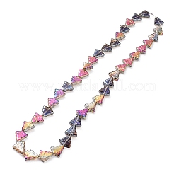 Transparent Electroplate Glass Bead Strands&nbsp;EGLA-C002-HP04