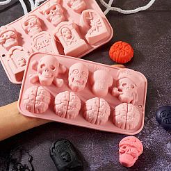 2Pcs 2 Styles Food Grade Silicone Molds&nbsp;SIL-TA0002-17