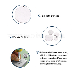 Stainless Steel Blank Stapmping Tag Pendants&nbsp;STAS-YS0001-01P