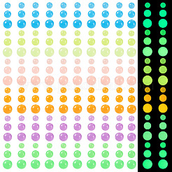 702Pcs 18 Styles Luminous Acrylic Beads&nbsp;MACR-TA0002-09