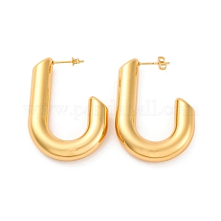 J-Shaped 304 Stainless Steel Stud Earrings for Women&nbsp;EJEW-A125-02G