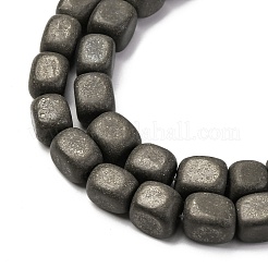 Natural Pyrite Beads Strands&nbsp;G-B155-D12