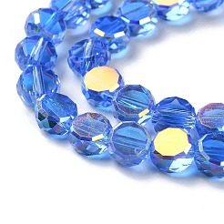 Transparent Electroplate Glass Beads Strands&nbsp;GLAA-Q099-D01-M01