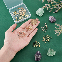 10Pcs 5 Styles Brass Pendants&nbsp;KK-PH0013-39