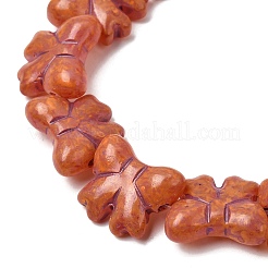 Painted Glass Beads Strands&nbsp;GLAA-Z021-02