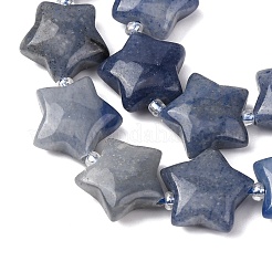 Natural Blue Aventurine(Dyed & Heated) Beads Strands&nbsp;G-K359-E02
